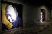 ツァイ・ミンリャンの展示会の様子。