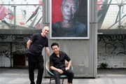 左からツァイ・ミンリャン、リー・カンション。