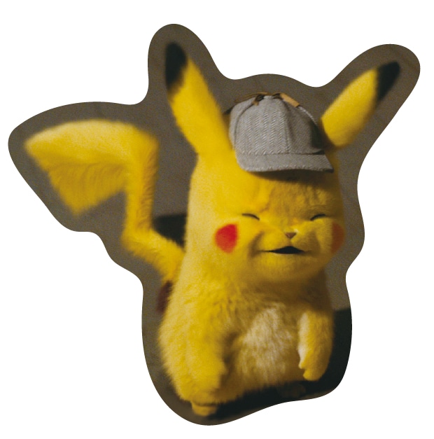 “しわしわ顔ピカチュウ”のステッカー。