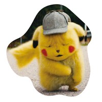 “しわしわ顔ピカチュウ”のステッカー。