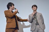 左から村井良大、ジュンQ。