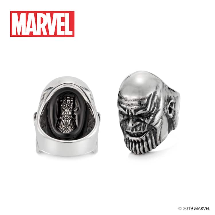 サノスの頭部がシルバーリングに、「アベンジャーズ」ジュエリー期間 