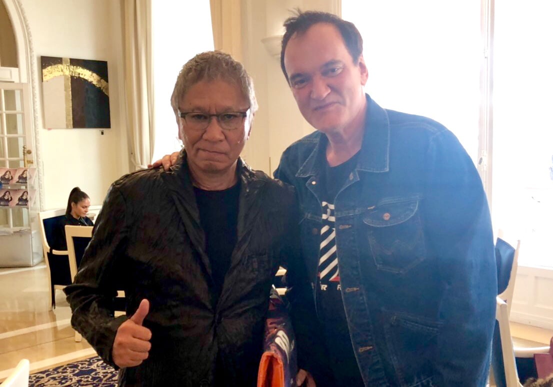 三池崇史とタランティーノがカンヌで偶然の再会、歓喜のツーショット