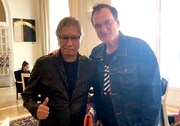 左から三池崇史、クエンティン・タランティーノ。