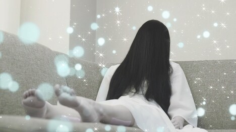 「貞子」×「休息時間」スペシャルコラボムービーより。