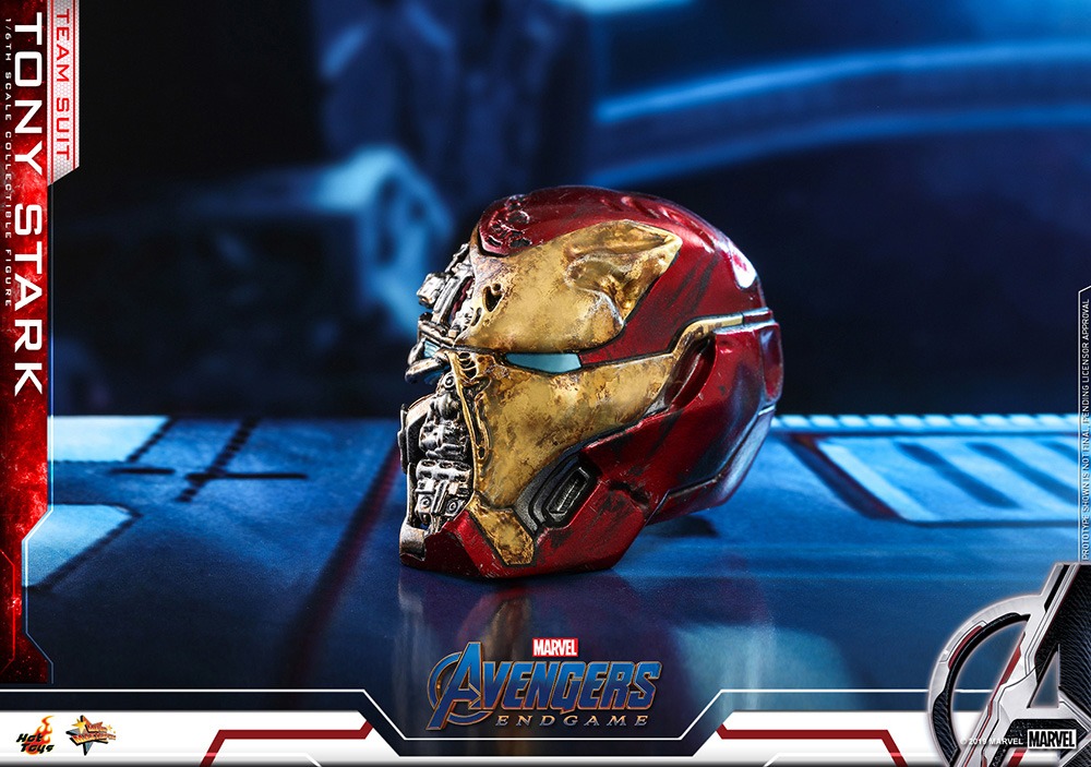 【ムービー・マスターピース】「アベンジャーズ／エンドゲーム」1/6スケールフィギュア トニー・スターク（チームスーツ版）に付属するアイアンマン・マーク50のヘルメット。
