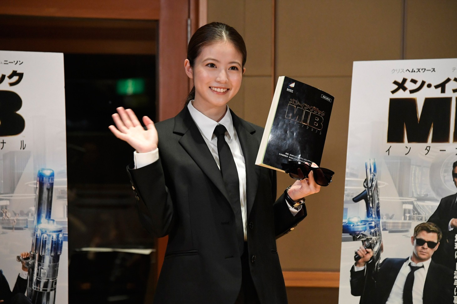 「メン・イン・ブラック：インターナショナル」日本語吹替版の公開アフレコに参加した今田美桜。
