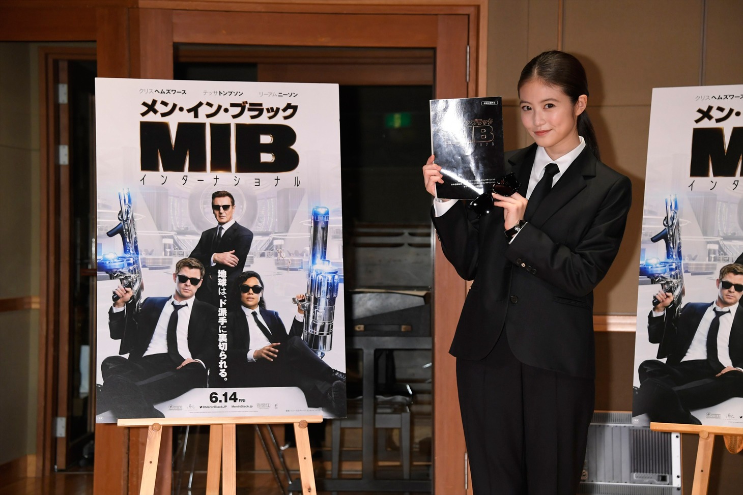 「メン・イン・ブラック：インターナショナル」日本語吹替版の公開アフレコに参加した今田美桜。