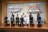 「劇場版 仮面ライダージオウ Over Quartzer」製作発表会見の様子。