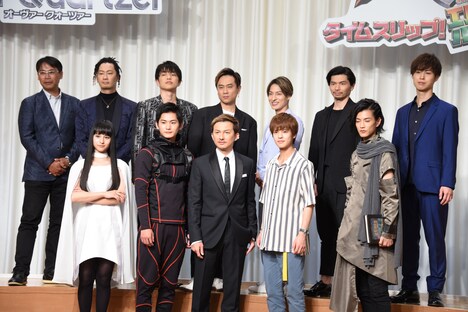 「劇場版 仮面ライダージオウ Over Quartzer」製作発表会見の様子。