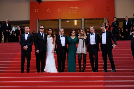 第72回カンヌ国際映画祭で行われた「ワンス・アポン・ア・タイム・イン・ハリウッド」レッドカーペットイベントの様子。