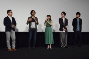 「劇場版 誰ガ為のアルケミスト」完成披露試写会の様子。