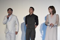 「空母いぶき」初日舞台挨拶の様子。