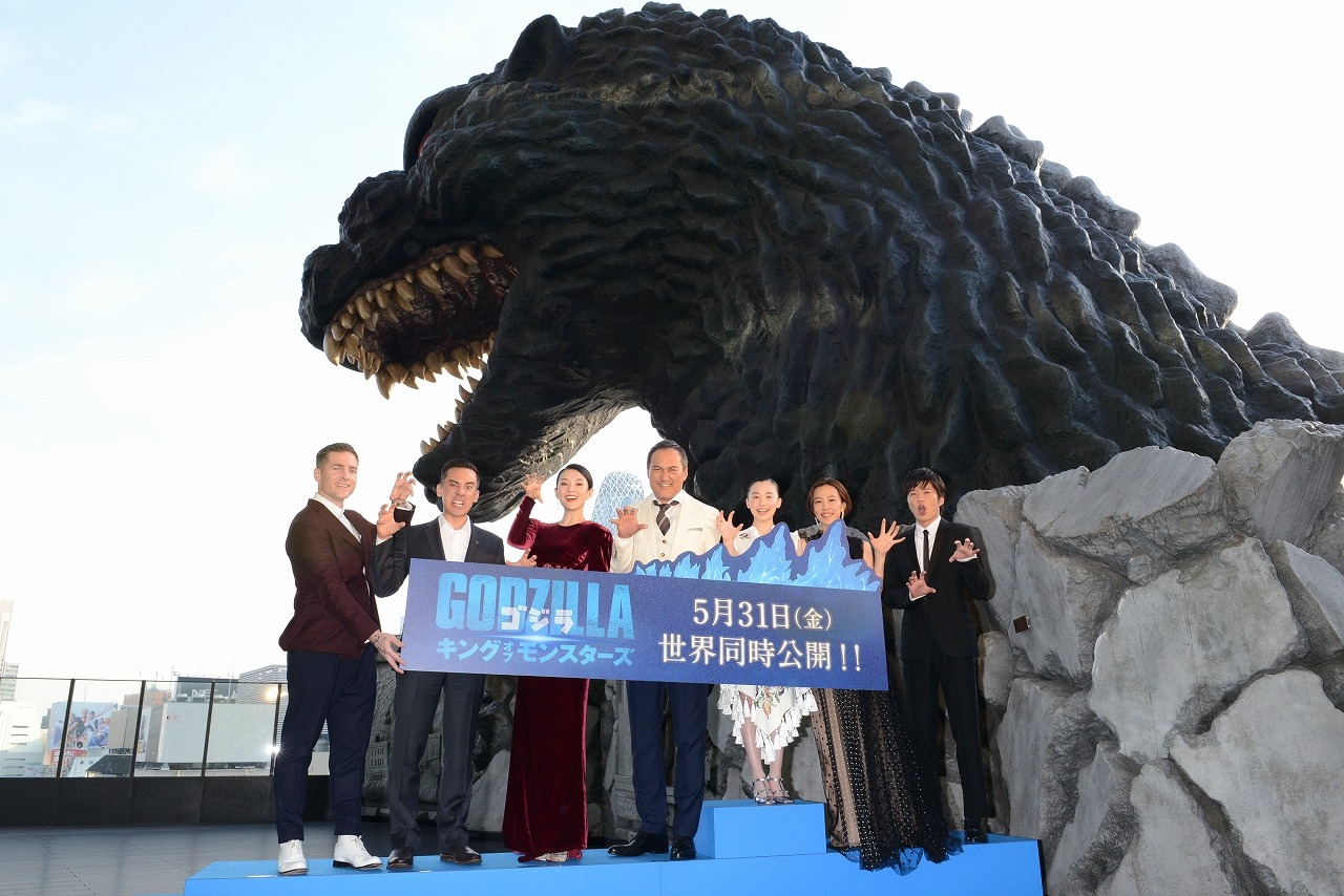 「ゴジラ キング・オブ・モンスターズ」ゴジラカーペットイベントの様子。