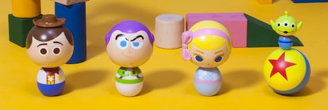 ノベルティの「トイ・ストーリー4」カプセルトイ。