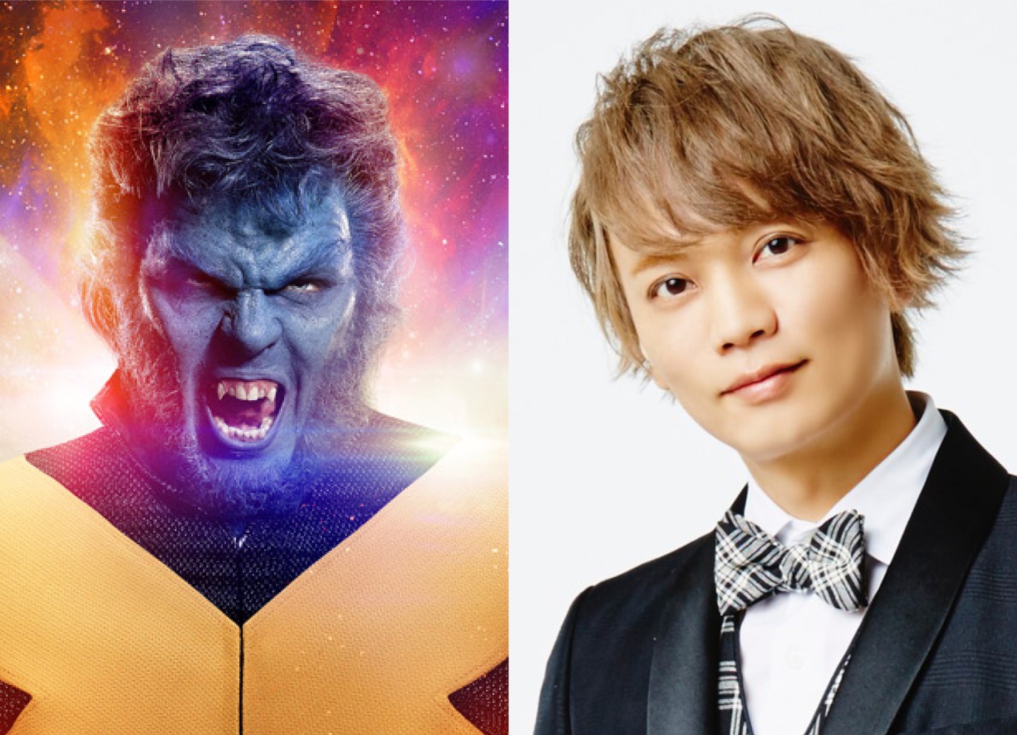 左からビースト、浅沼晋太郎。