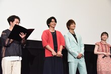 左から森永悠希、眞栄田郷敦、佐野勇斗、山田杏奈。