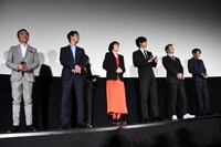 「新聞記者」完成披露上映会の様子。