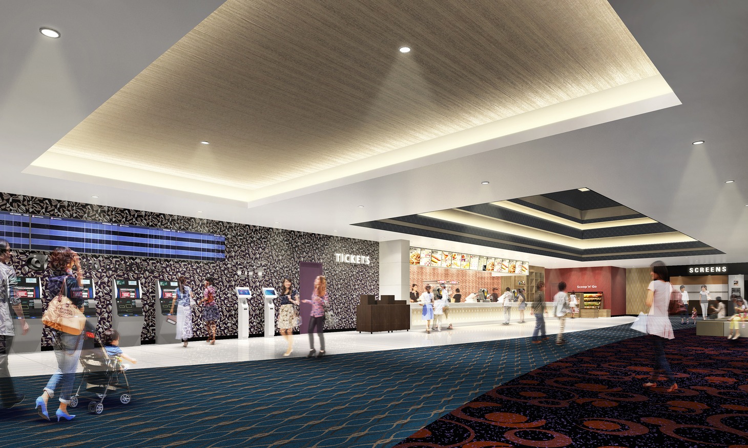 TOHOシネマズ 熊本サクラマチのロビー（イメージ）。