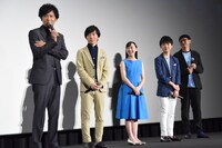 「海獣の子供」初日舞台挨拶の様子。