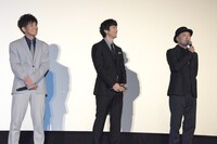 「空母いぶき」大ヒット記念舞台挨拶の様子。