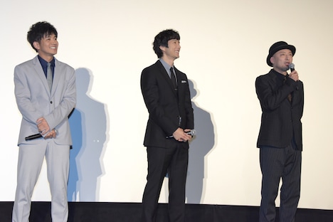 「空母いぶき」大ヒット記念舞台挨拶の様子。