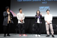 「チーム万力 presents ショートフィルムの未来地図 vol. 2」トークの様子。