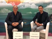 左からフランシス・ガベ、西村義明。