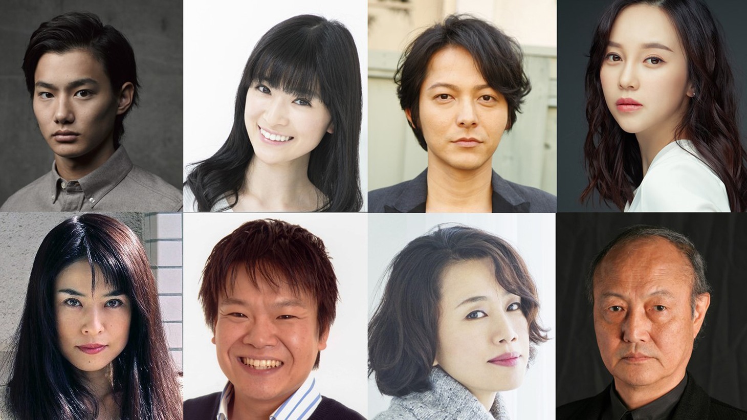 「WALKING MAN」キャスト陣。上段左から野村周平、優希美青、柏原収史、伊藤ゆみ。下段左から冨樫真、星田英利、渡辺真起子、石橋蓮司。