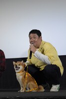 「柴公園」初日舞台挨拶の様子。