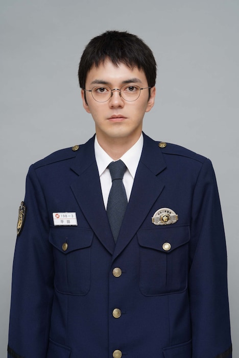 ドラマ「教場」より、林遣都演じる平田和道。