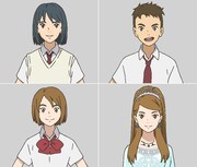 上段左よりユウ、ハル。下段左よりコトナ、アーシャ姫。