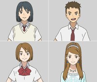 上段左よりユウ、ハル。下段左よりコトナ、アーシャ姫。