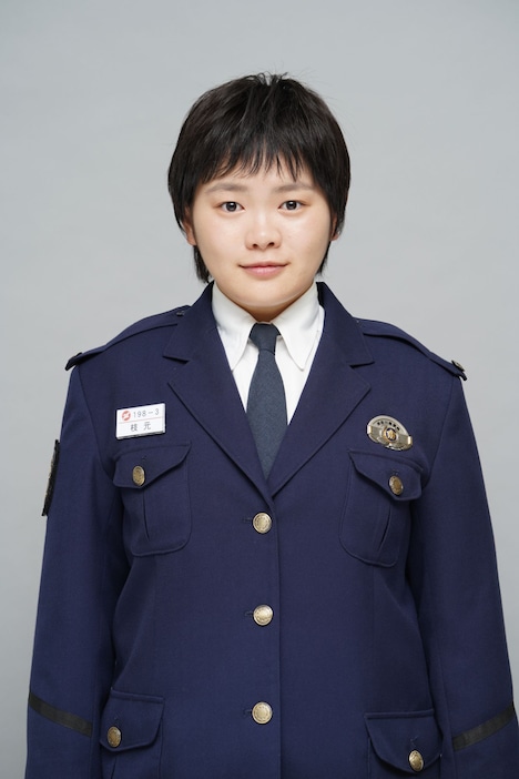 ドラマ「教場」より、富田望生演じる枝元祐奈。