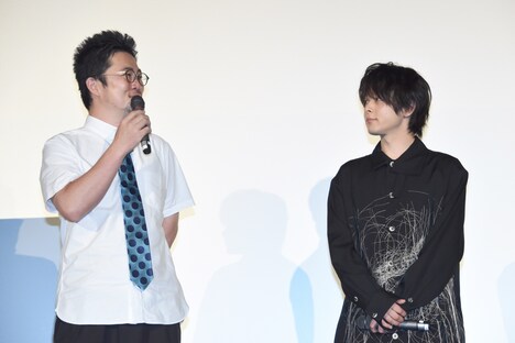 「長いお別れ」公開記念舞台挨拶の様子。