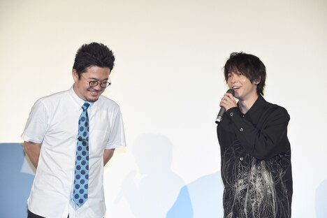 「長いお別れ」公開記念舞台挨拶の様子。