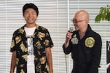 左から小林勇貴、西村喜廣。