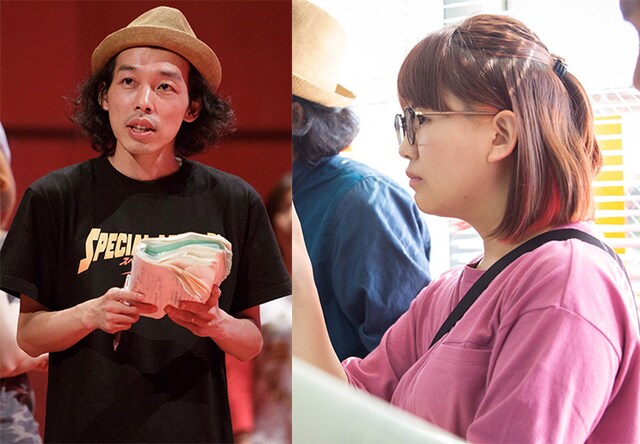 左から上田慎一郎、ふくだみゆき。