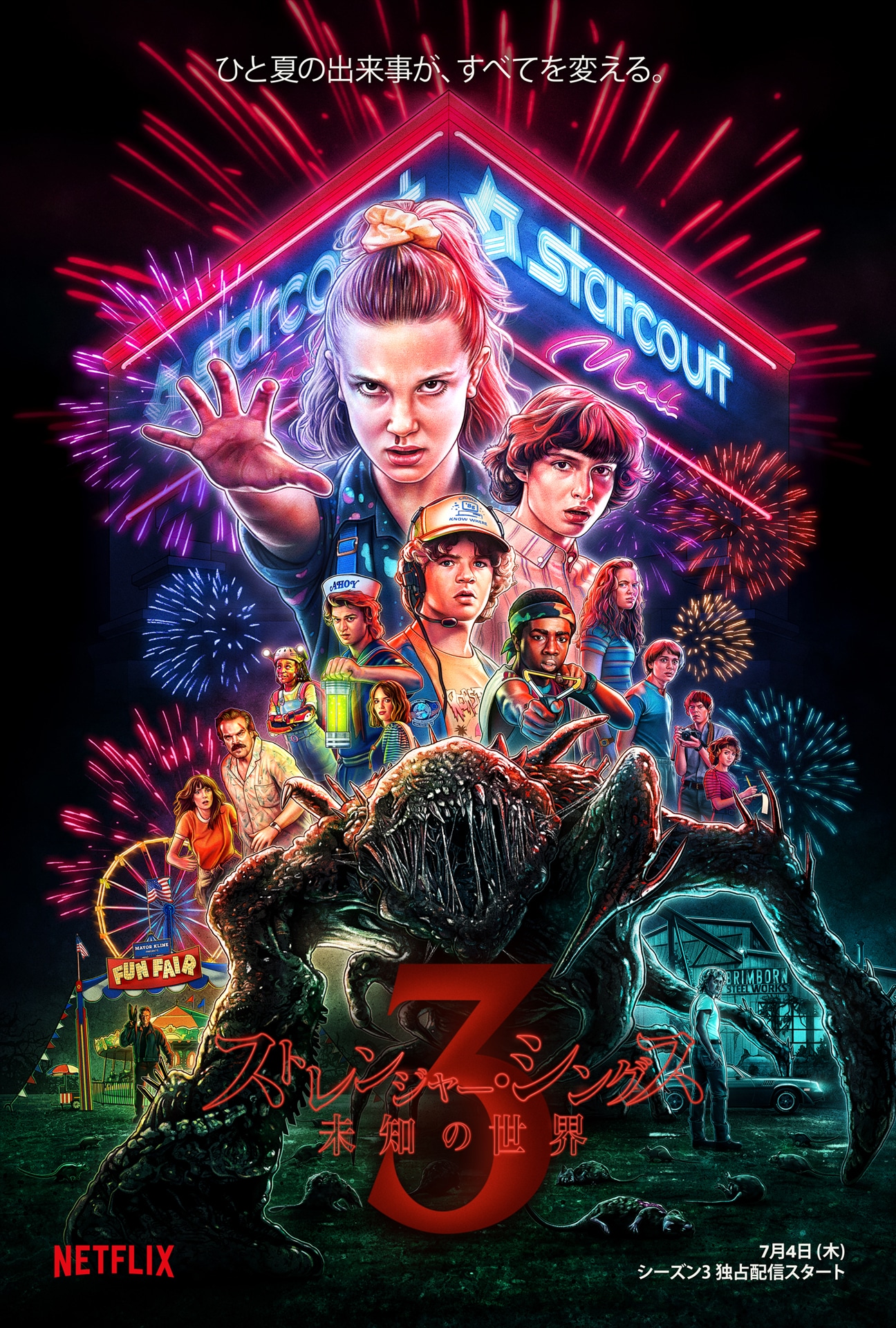 「ストレンジャー・シングス」シーズン3ビジュアル