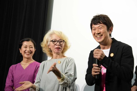 「こはく」完成披露上映会の様子。