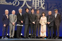 「アルキメデスの大戦」完成披露試写会の様子。