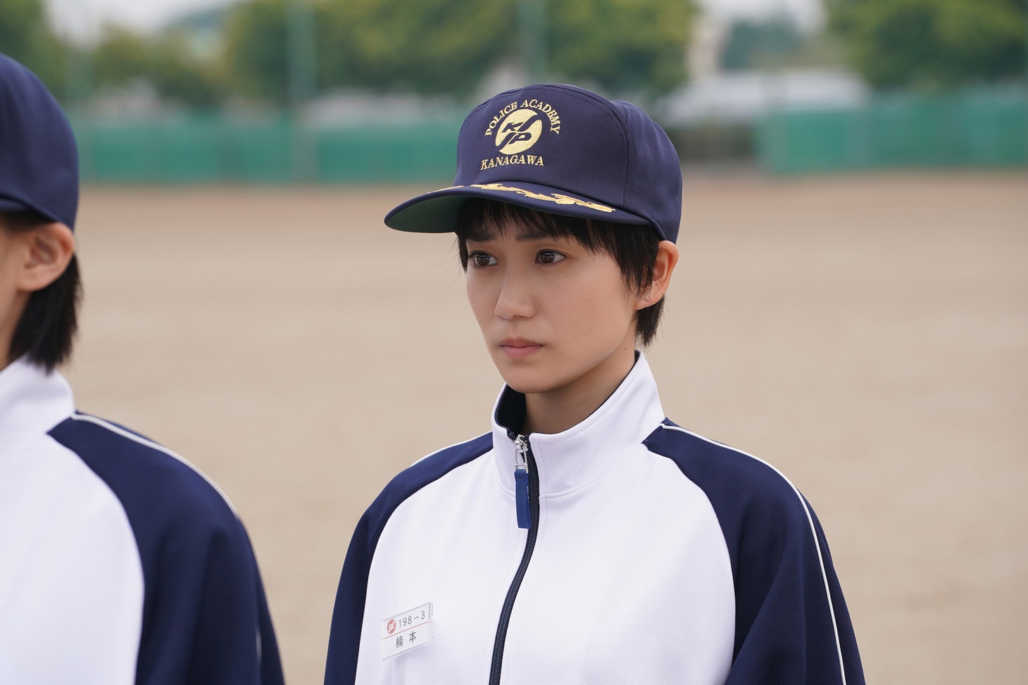 ドラマ「教場」より、大島優子演じる楠本しのぶ。