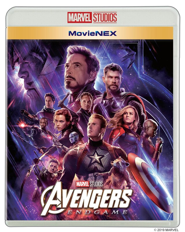 「アベンジャーズ／エンドゲーム」MovieNEXジャケット（販売中 / 税込4620円）※デジタル配信中、4K UHD MovieNEX（税込8800円）も販売中 (c)2019 MARVEL