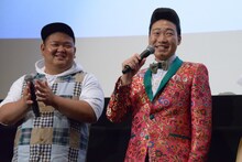 左からあらぽん、みやぞん。