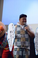 七夕の願いごとを発表するあらぽん。