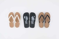 ビーチサンダル（税込2700円）、ビーチサンダル チェック（各税込3456円）。