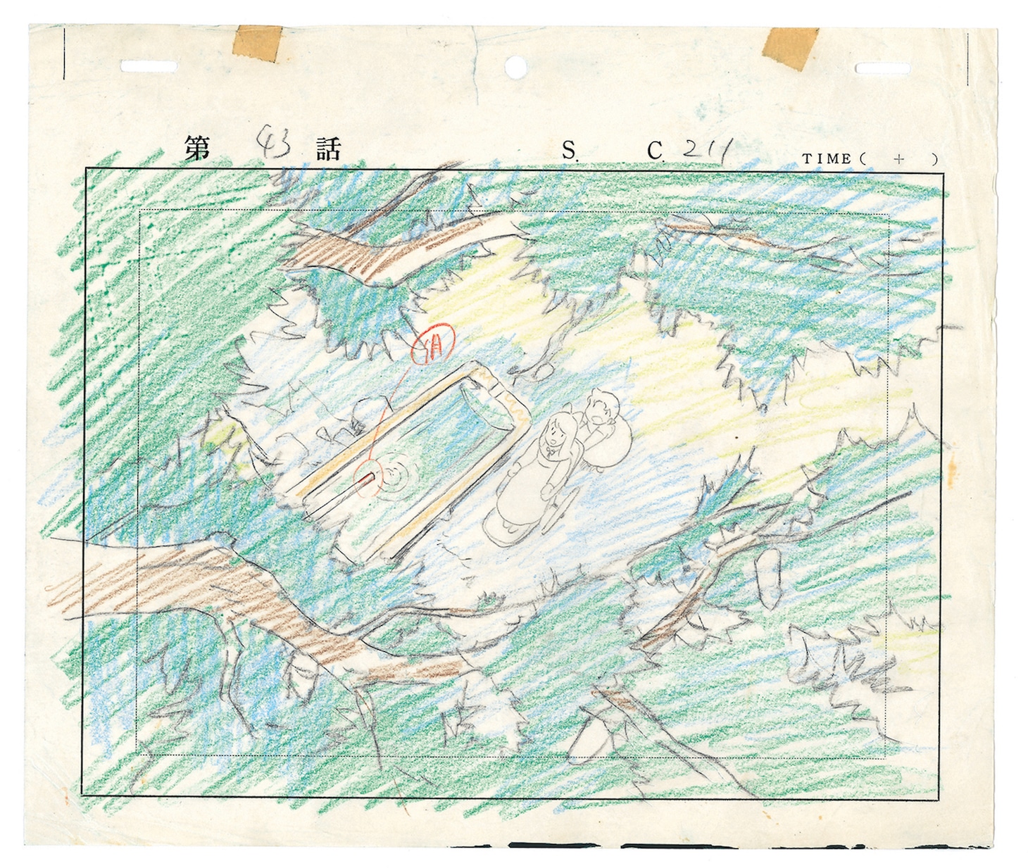 「アルプスの少女ハイジ」レイアウト画　(c)ZUIYO 「アルプスの少女ハイジ」公式ホームページ http://www.heidi.ne.jp/
