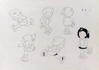 「じゃリン子チエ」キャラクター設定画（複製） (c)はるき悦巳／家内工業舎・TMS