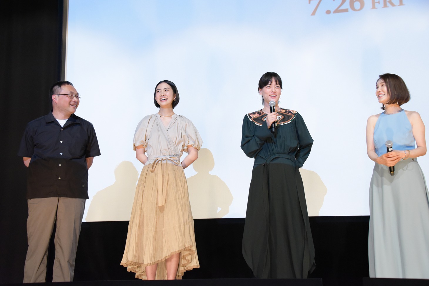 「よこがお」完成披露プレミア上映会の様子。