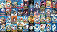 「映画ドラえもん」シリーズ40作のビジュアル。